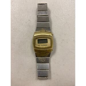 Quartzmatic Stainless Steel Base Metal Gold & Silver Tone Women's Watch